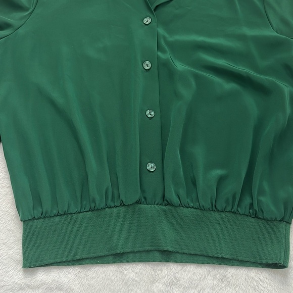 VTG Judy Bond Womens Relaxed Fit Button Up Old Money Office Clean Girl Blouse 14 - Picture 9 of 10